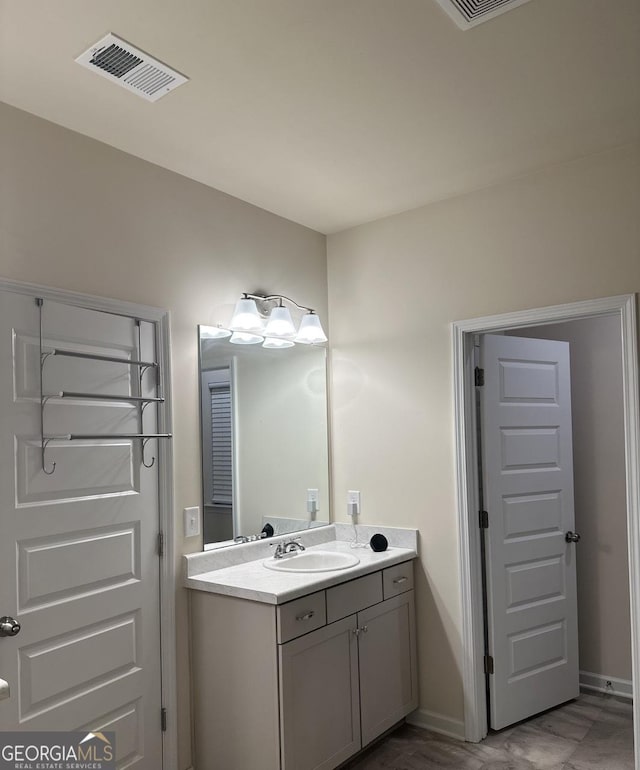 bathroom with vanity