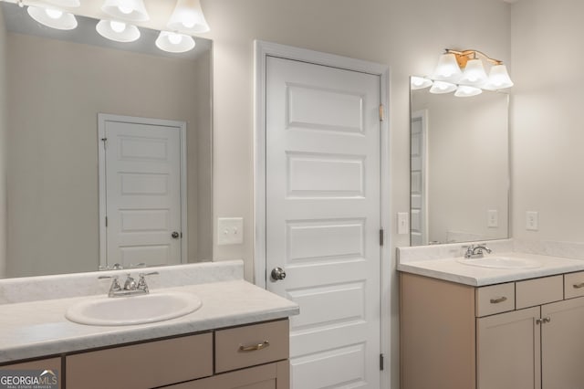 bathroom with vanity