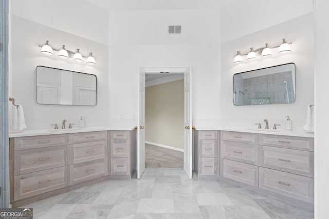 bathroom featuring vanity