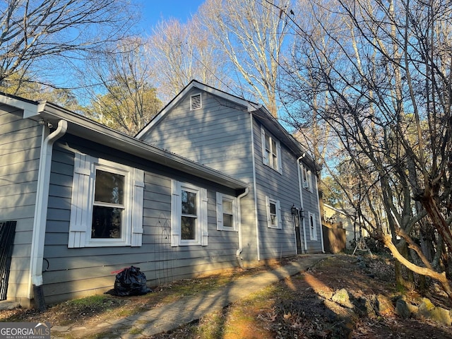 view of home's exterior