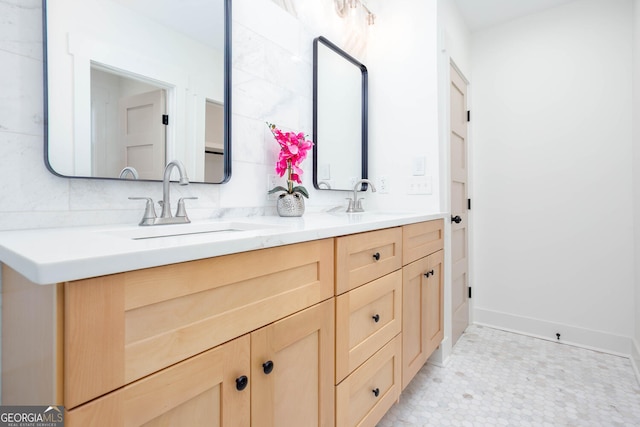 bathroom featuring vanity