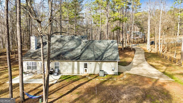 rear view of property with a patio