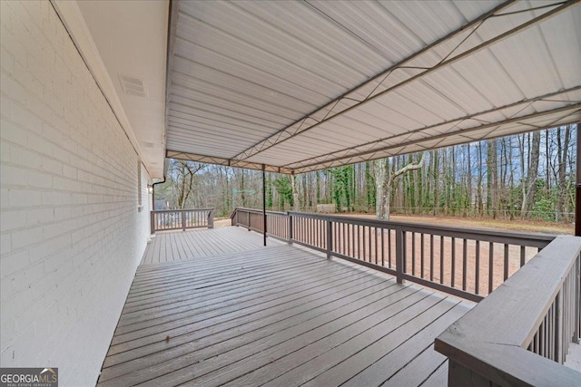 3308 Wildwood Dr SW, Marietta, GA 30060 - wooden terrace featuring a wooded view