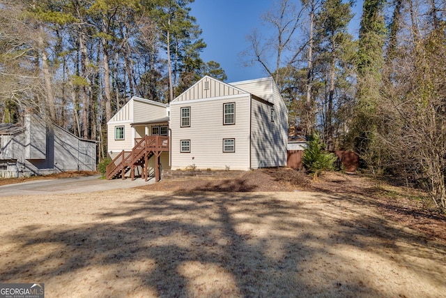 view of rear view of house