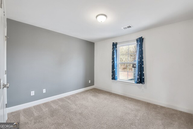 view of carpeted empty room