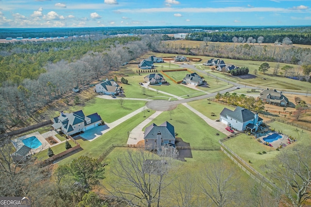 birds eye view of property