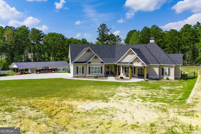 1291 Pleasant Grove Church Rd, Villa Rica, GA 30180 - craftsman-style home with a front lawn