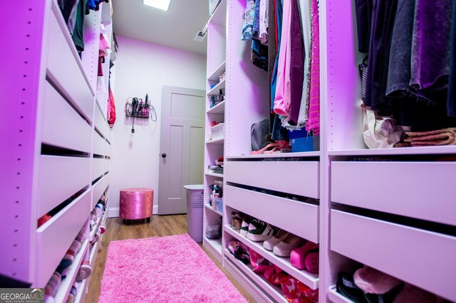 1291 Pleasant Grove Church Rd, Villa Rica, GA 30180 - spacious closet with light hardwood / wood-style floors