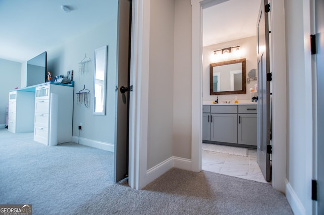 1291 Pleasant Grove Church Rd, Villa Rica, GA 30180 - corridor featuring light colored carpet