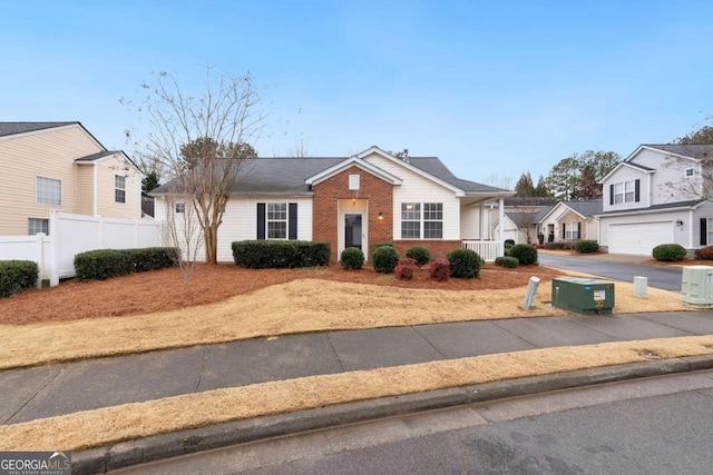 view of front of house featuring a garage