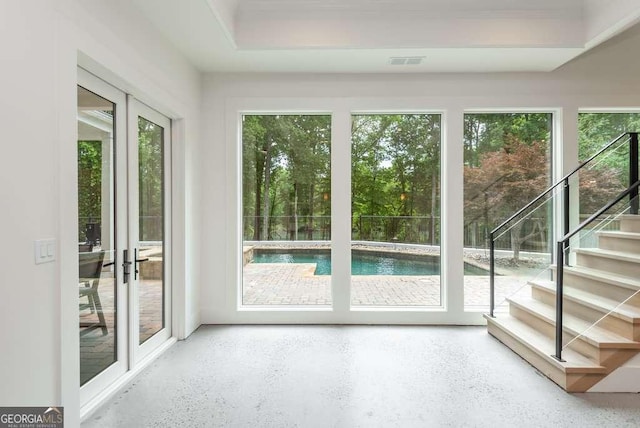 doorway to outside with plenty of natural light