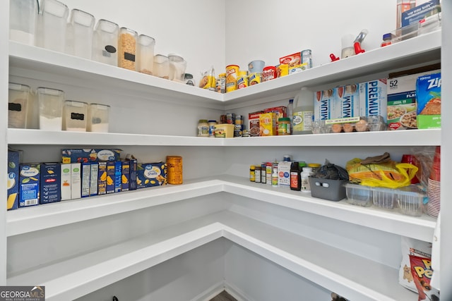 view of pantry