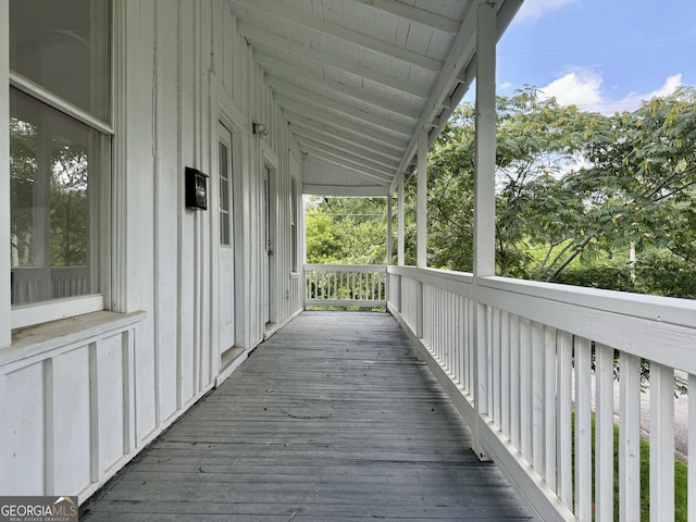 view of deck