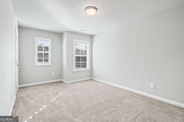 view of carpeted empty room