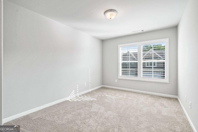 view of carpeted empty room