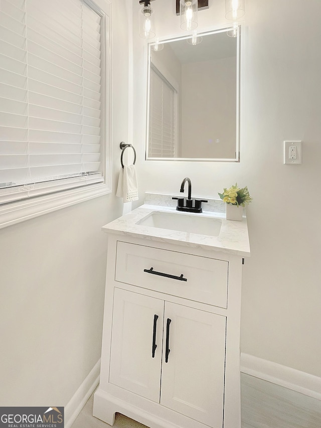 bathroom with vanity