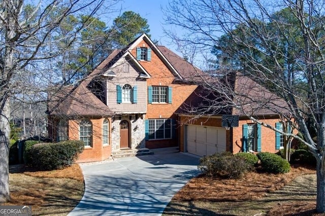 front of property featuring a garage