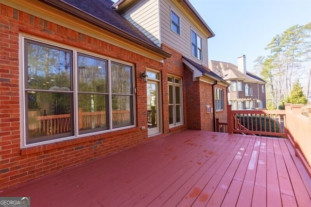 view of wooden terrace