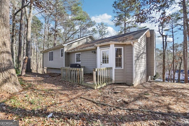 view of rear view of property