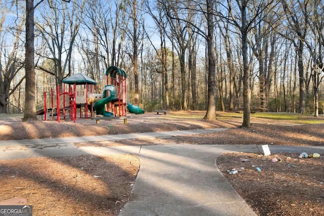 view of play area