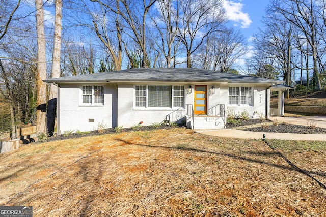 view of ranch-style house