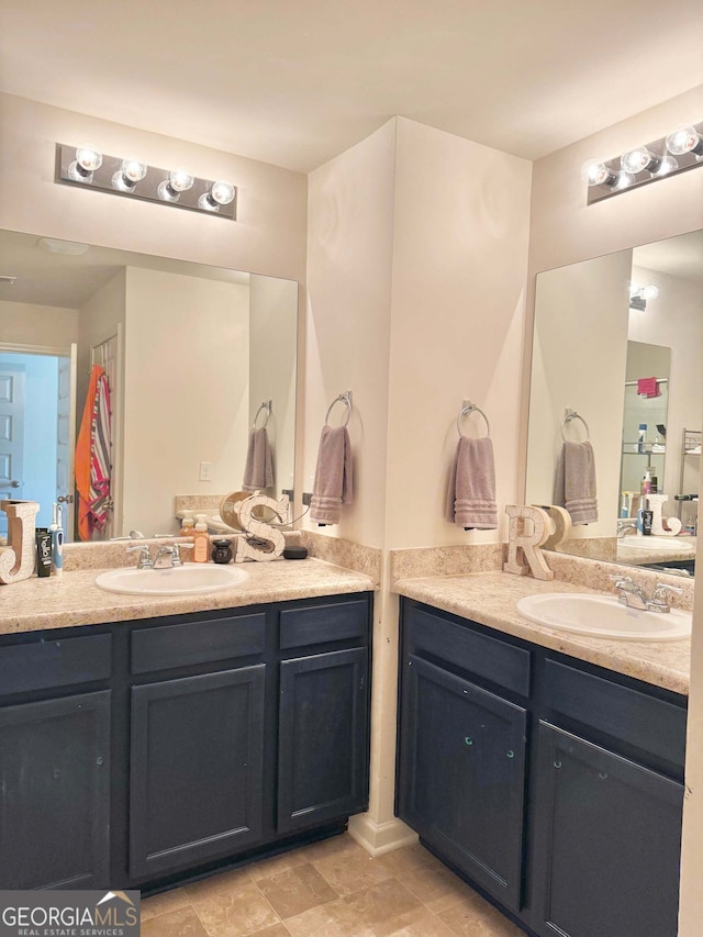 bathroom with vanity