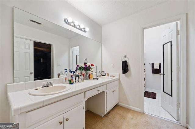 bathroom with vanity