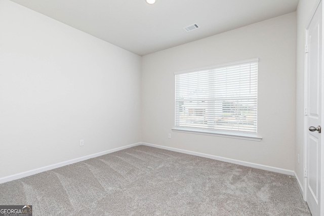 view of carpeted empty room