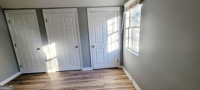 interior space featuring light hardwood / wood-style floors