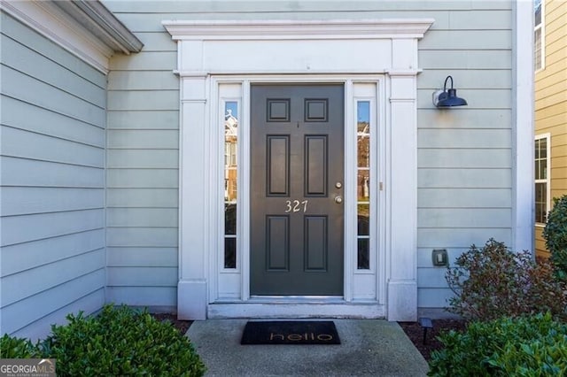 view of entrance to property