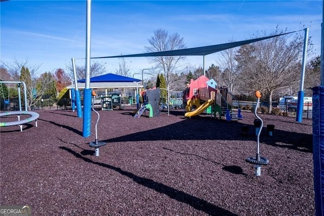 view of play area