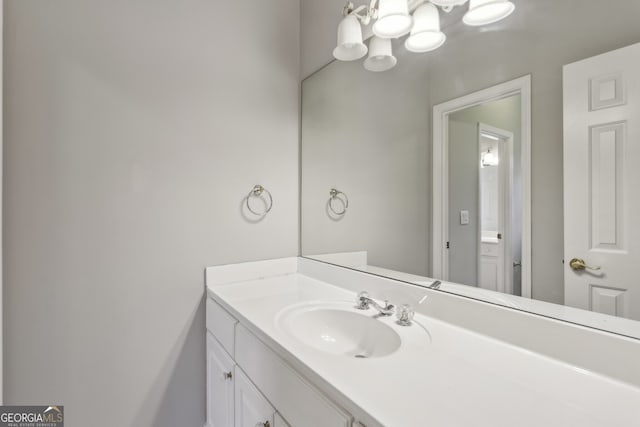 bathroom with vanity