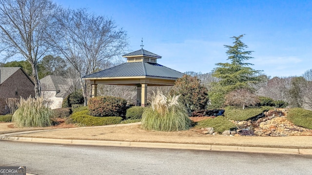 surrounding community with a gazebo