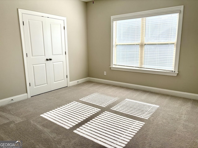 view of carpeted empty room