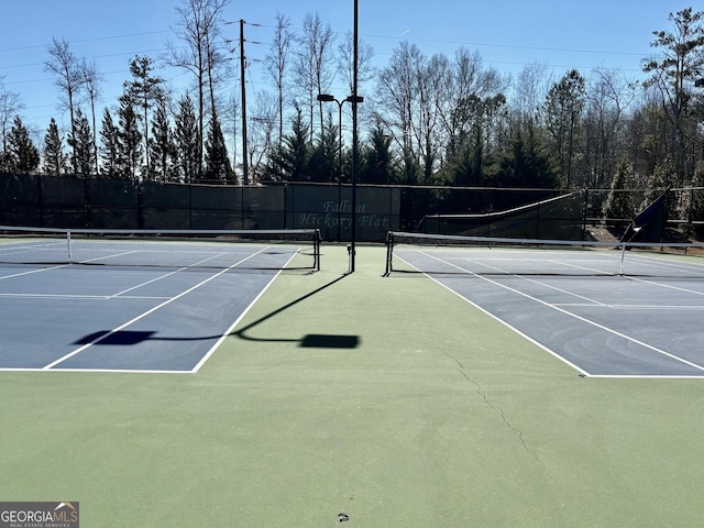 view of tennis court