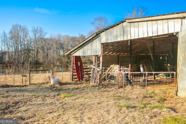 view of outdoor structure