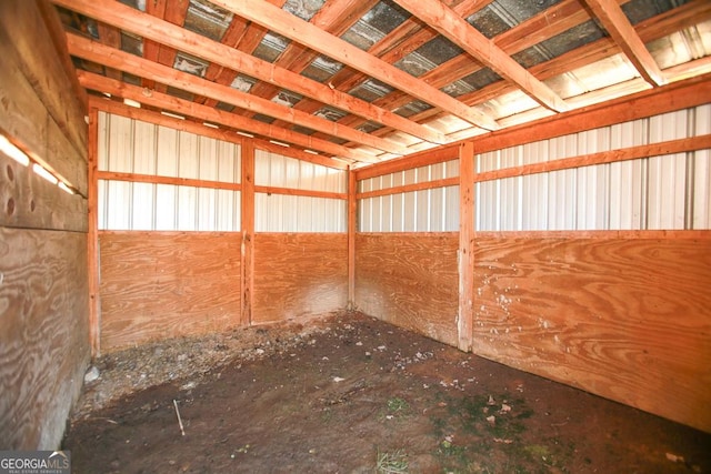 view of horse barn