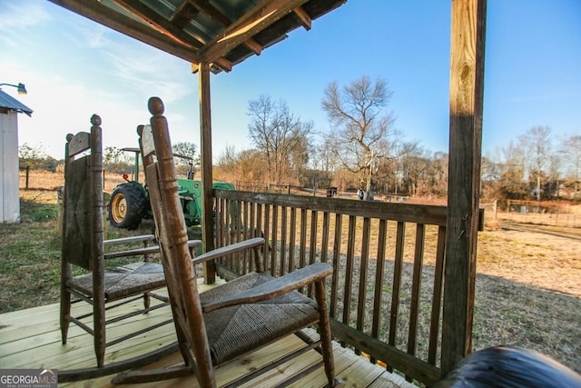 444 Agape Rd, Carrollton, GA 30116 - view of wooden deck