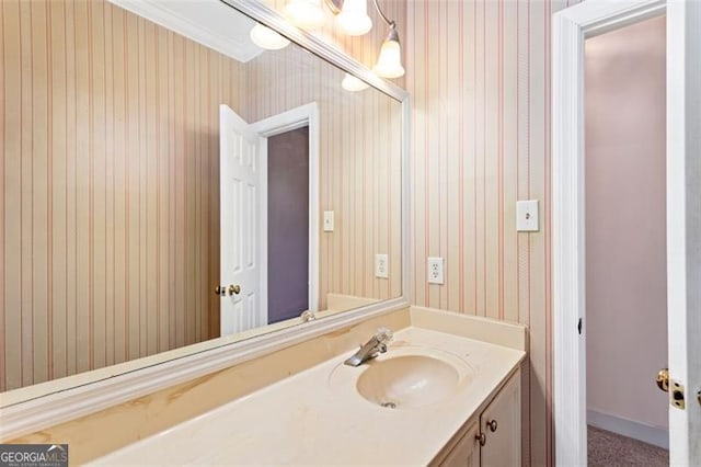 bathroom with vanity