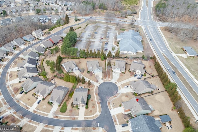 bird's eye view featuring a residential view