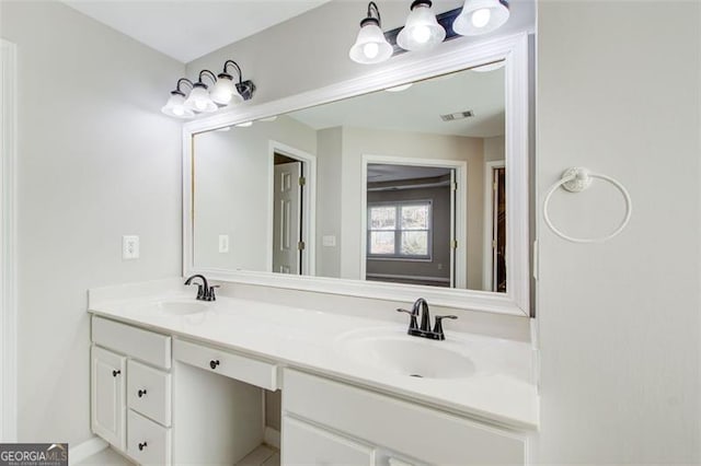 bathroom featuring vanity