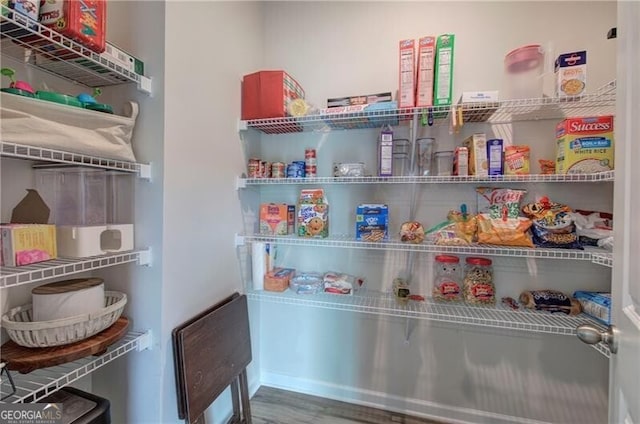 view of pantry