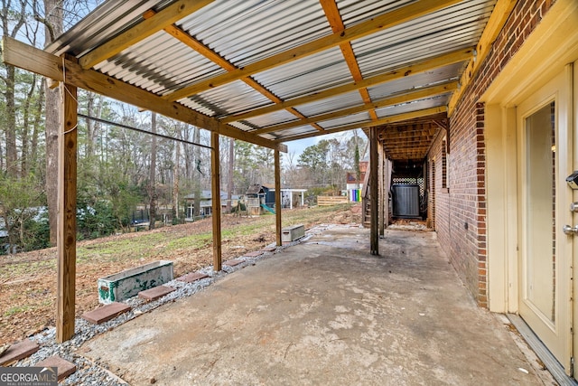 view of patio / terrace with central air condition unit