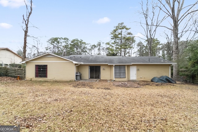 view of rear view of property