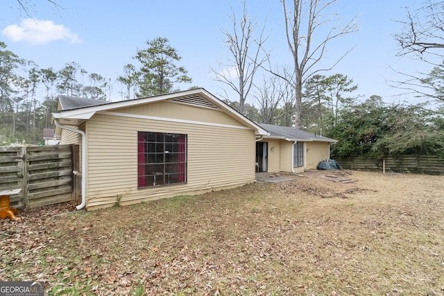 view of rear view of property