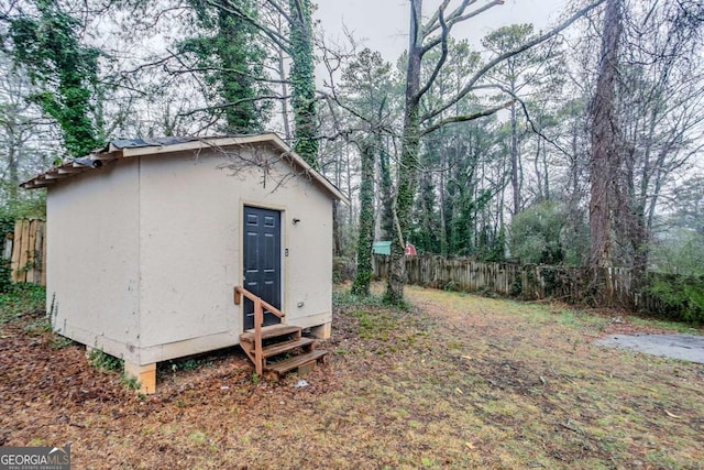 view of outbuilding