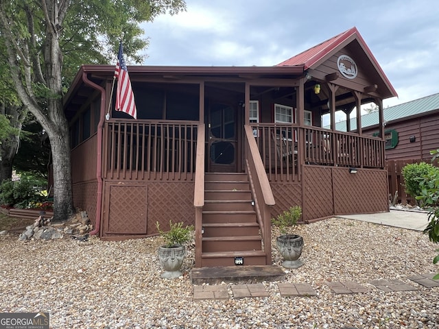 view of front of property