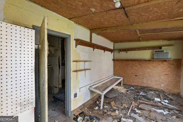 miscellaneous room with a wall mounted AC