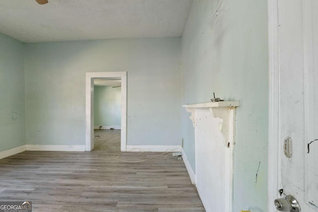 empty room featuring light wood-type flooring