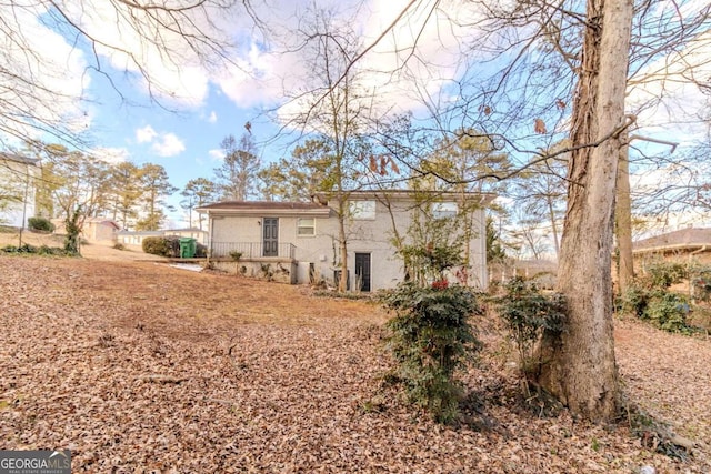 view of rear view of property